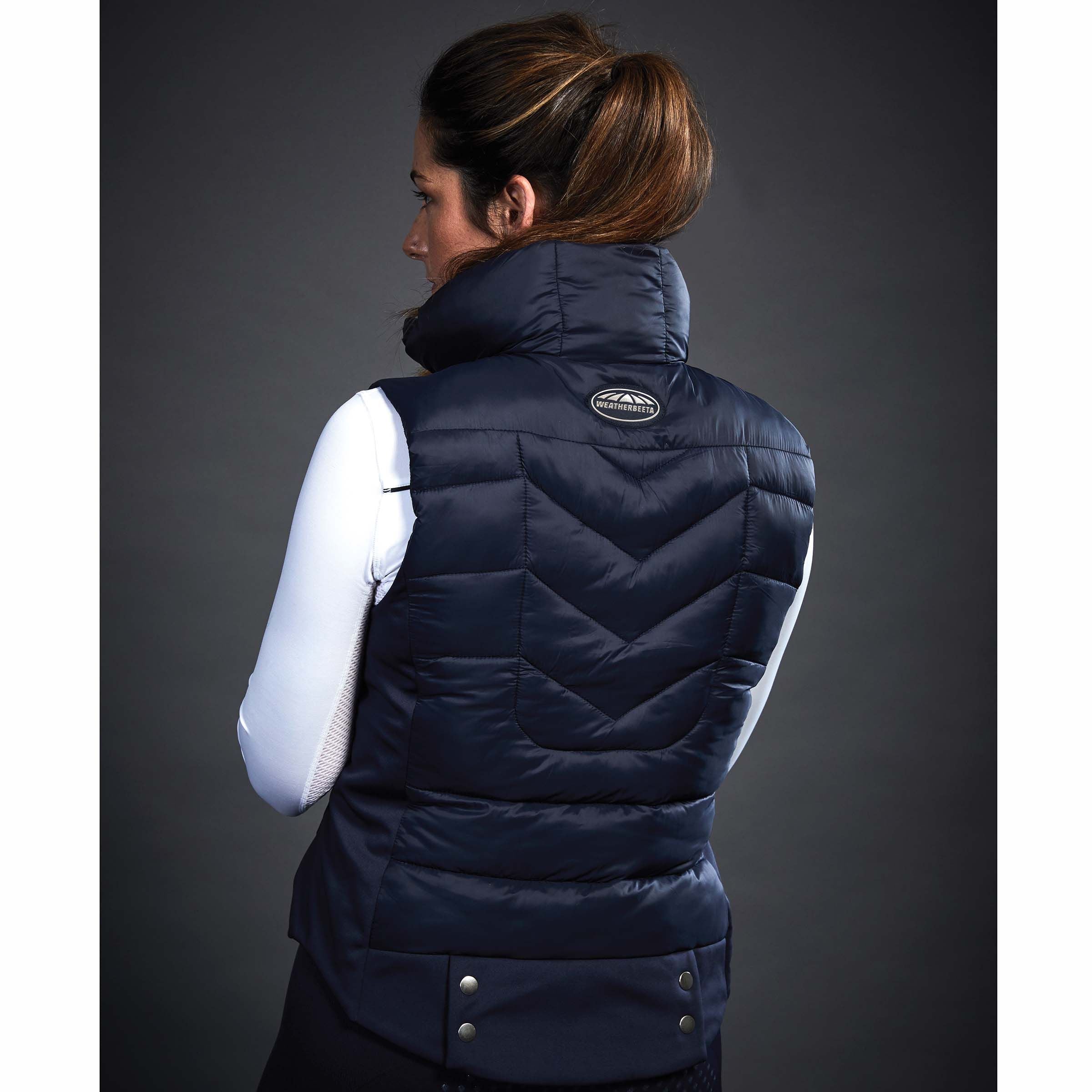 Weatherbeeta Dion Womens Puffer Vest Gilet Waistcoat, Navy or Black XXS-XXL