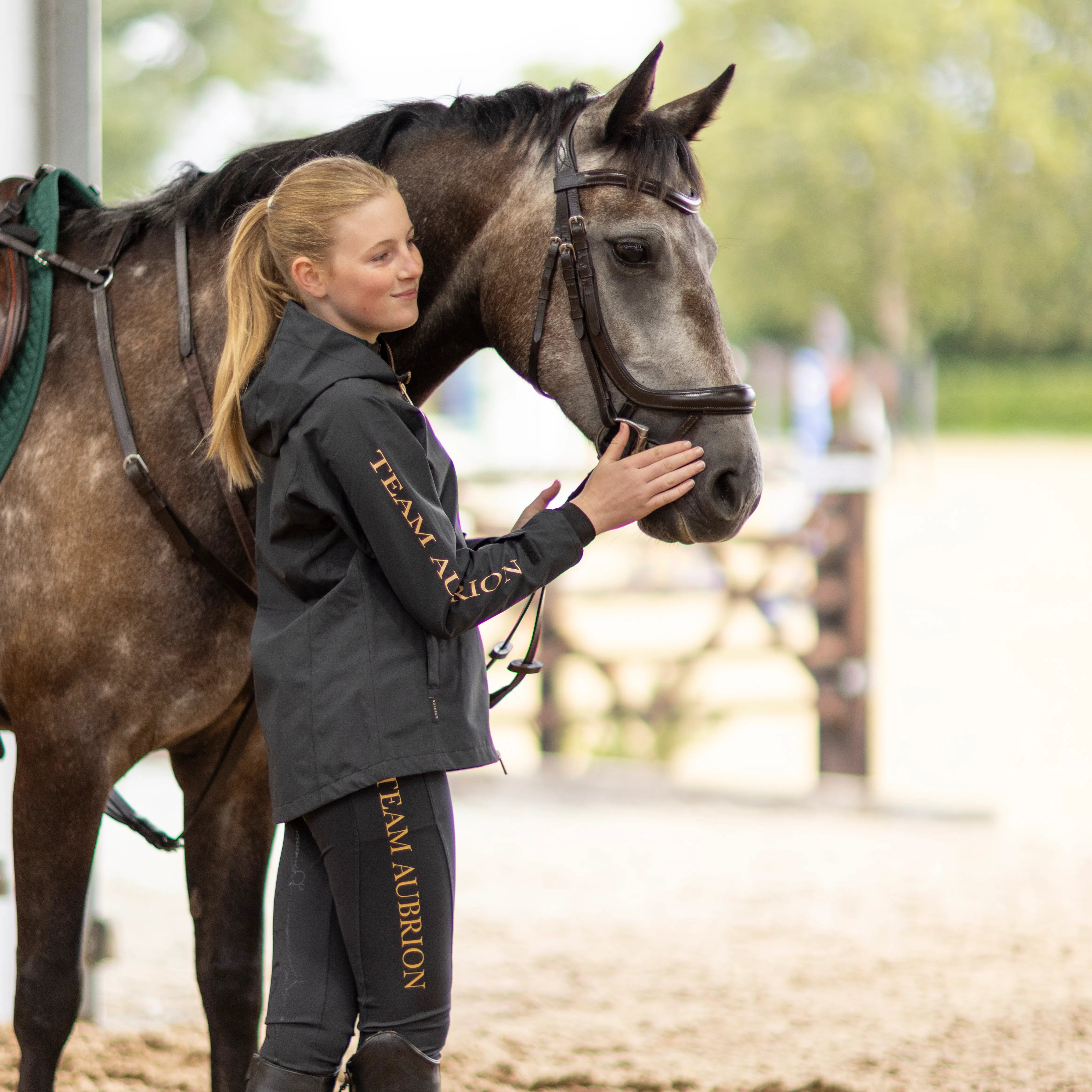 Shires Aubrion Young Riders Team Waterproof Jacket Coat, Childs 7-14, 2 Colours