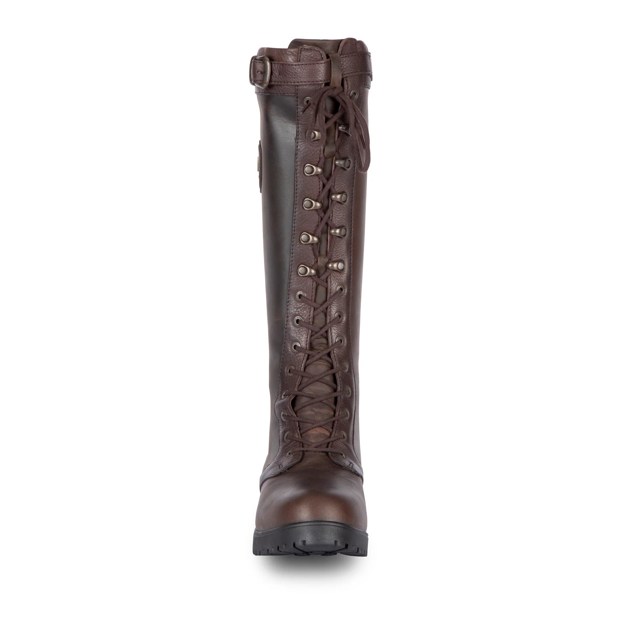 Shires Moretta Teramo Lace Country Boots, Waterproof, Zip Fastening, Brown