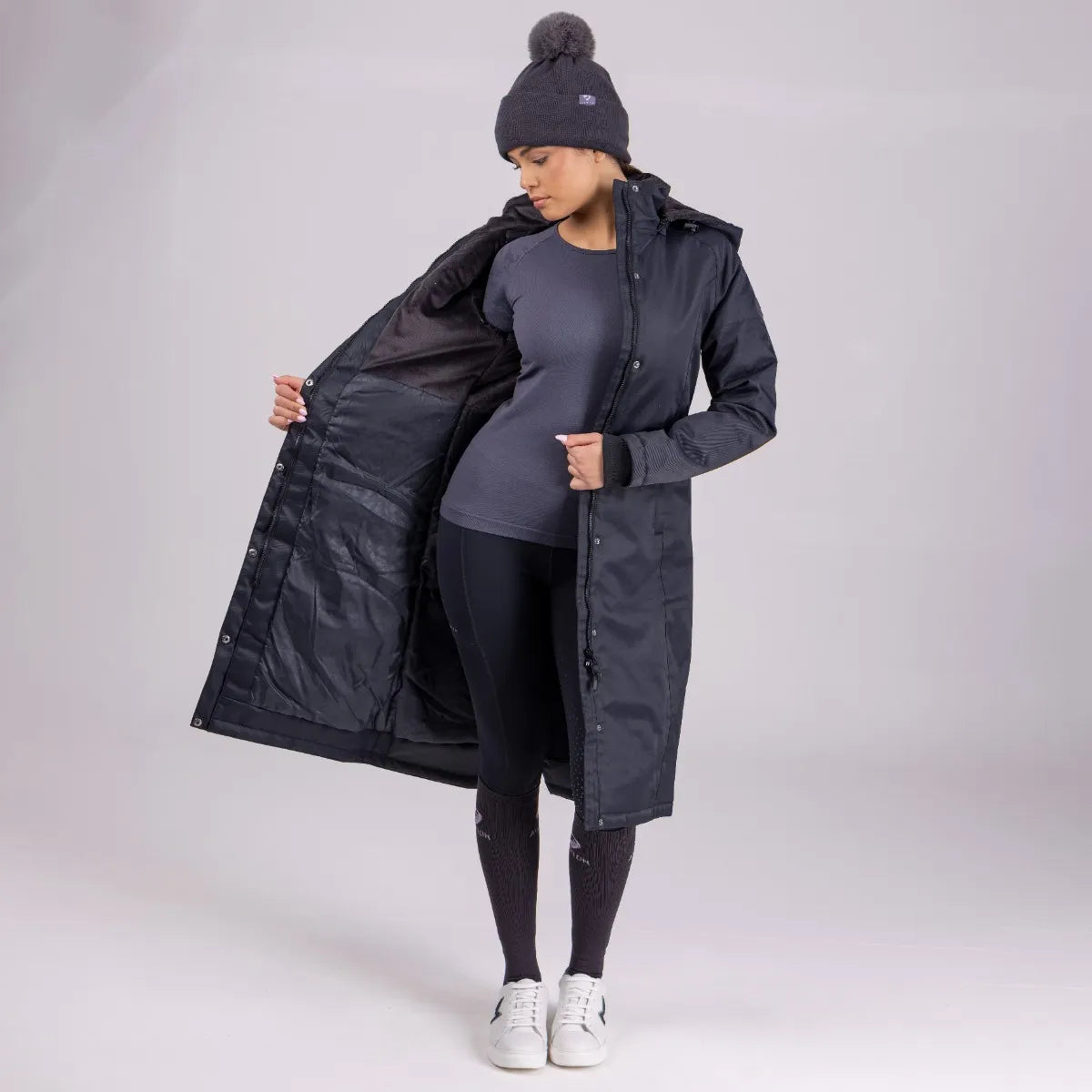 Shires Aubrion Halcyon Ladies Long Coat, Womens, Waterproof, XXS-XXXL, 2 Colours