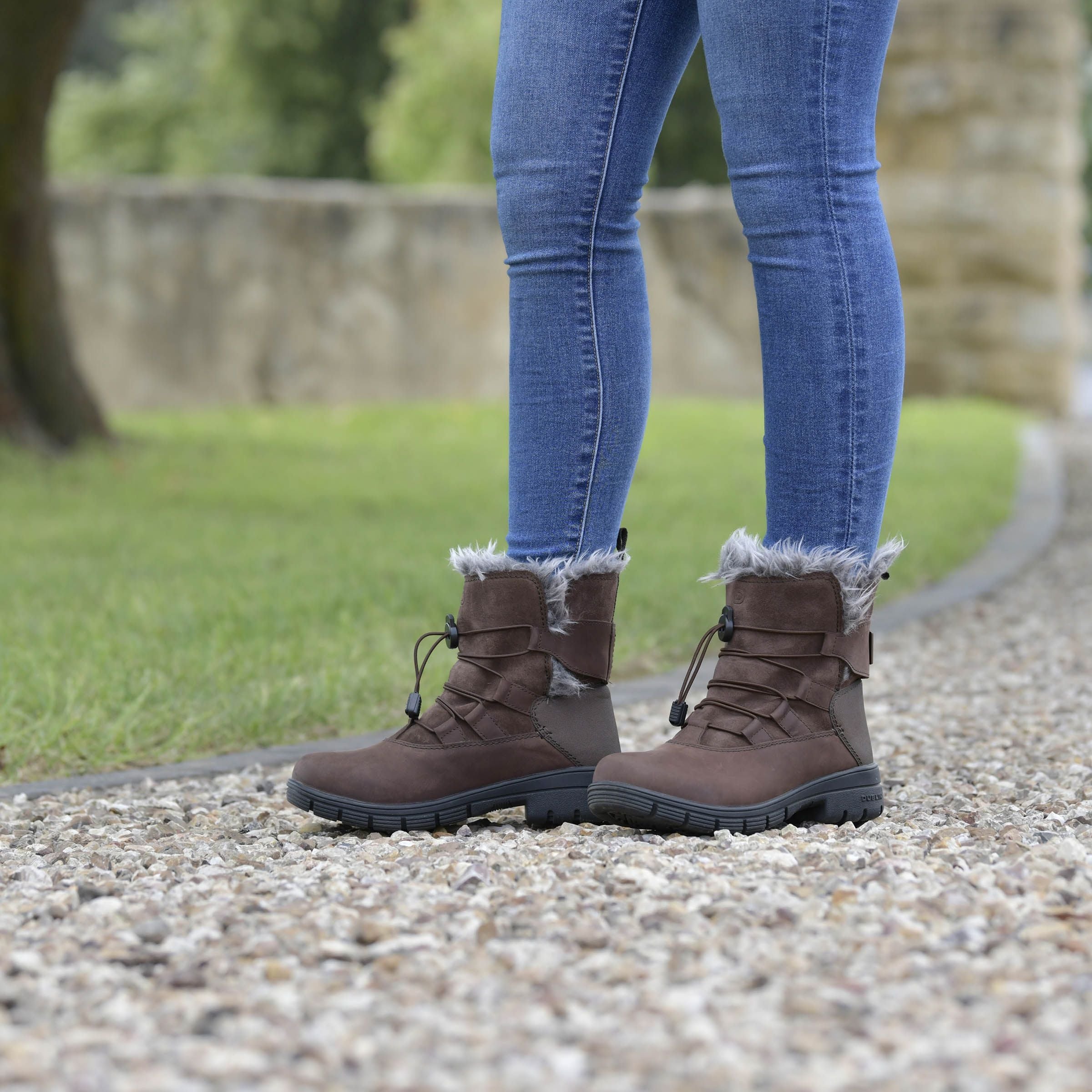 Dublin Boyne Short Country Boots, Waterproof Lining, Faux Fur Lining, UK 3-11