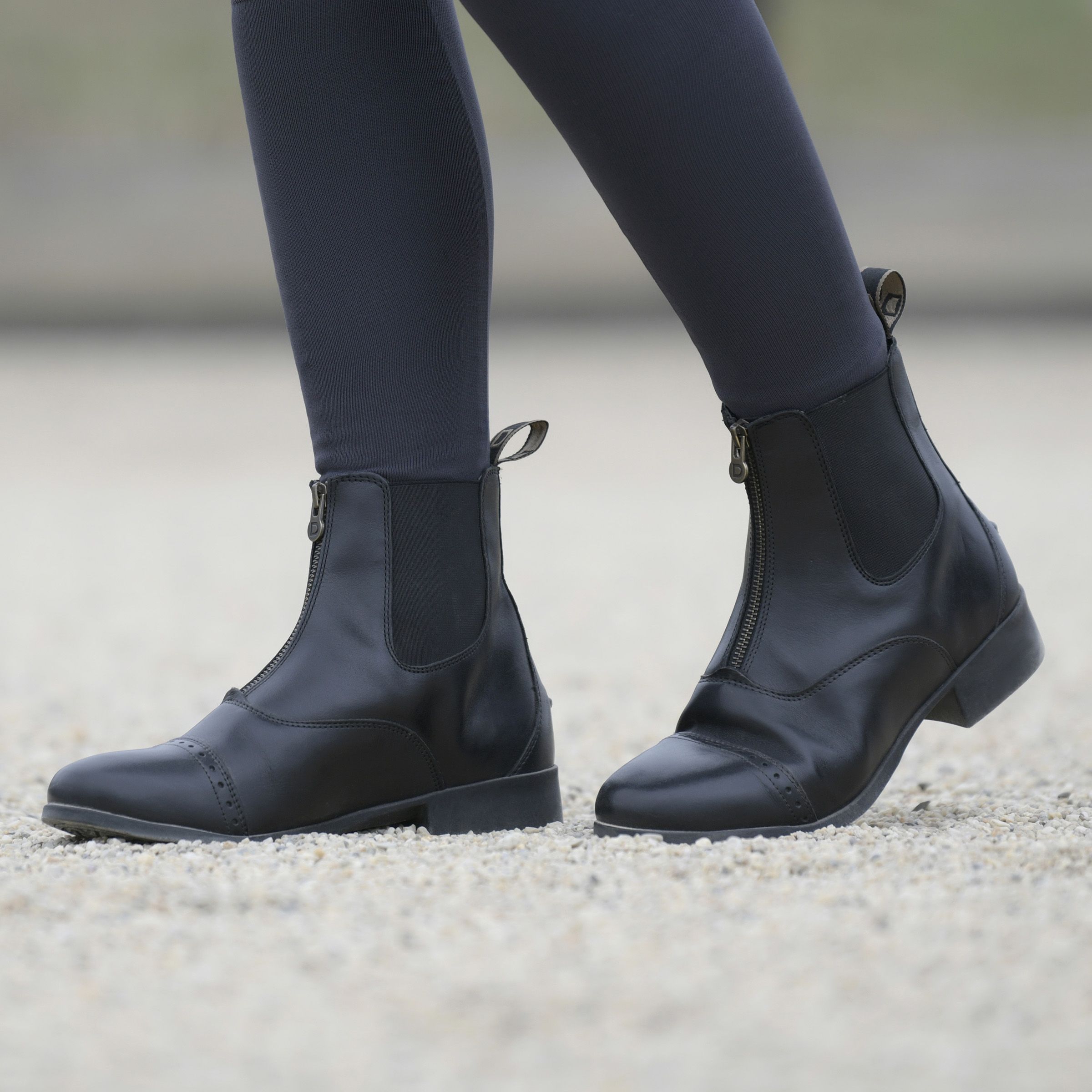 Dublin Foundation Zip Paddock Jodhpur Boots, Black, Brown, UK Size 4 - 11