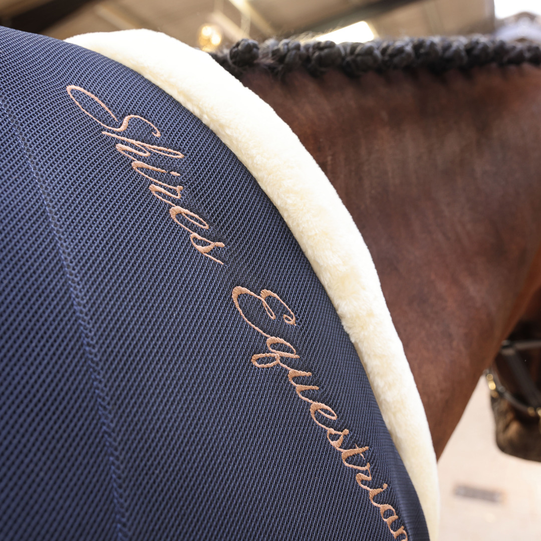 Shires Deluxe Air Motion Cooler Rug / Travel Rug, Navy,  5'0" - 7'3"