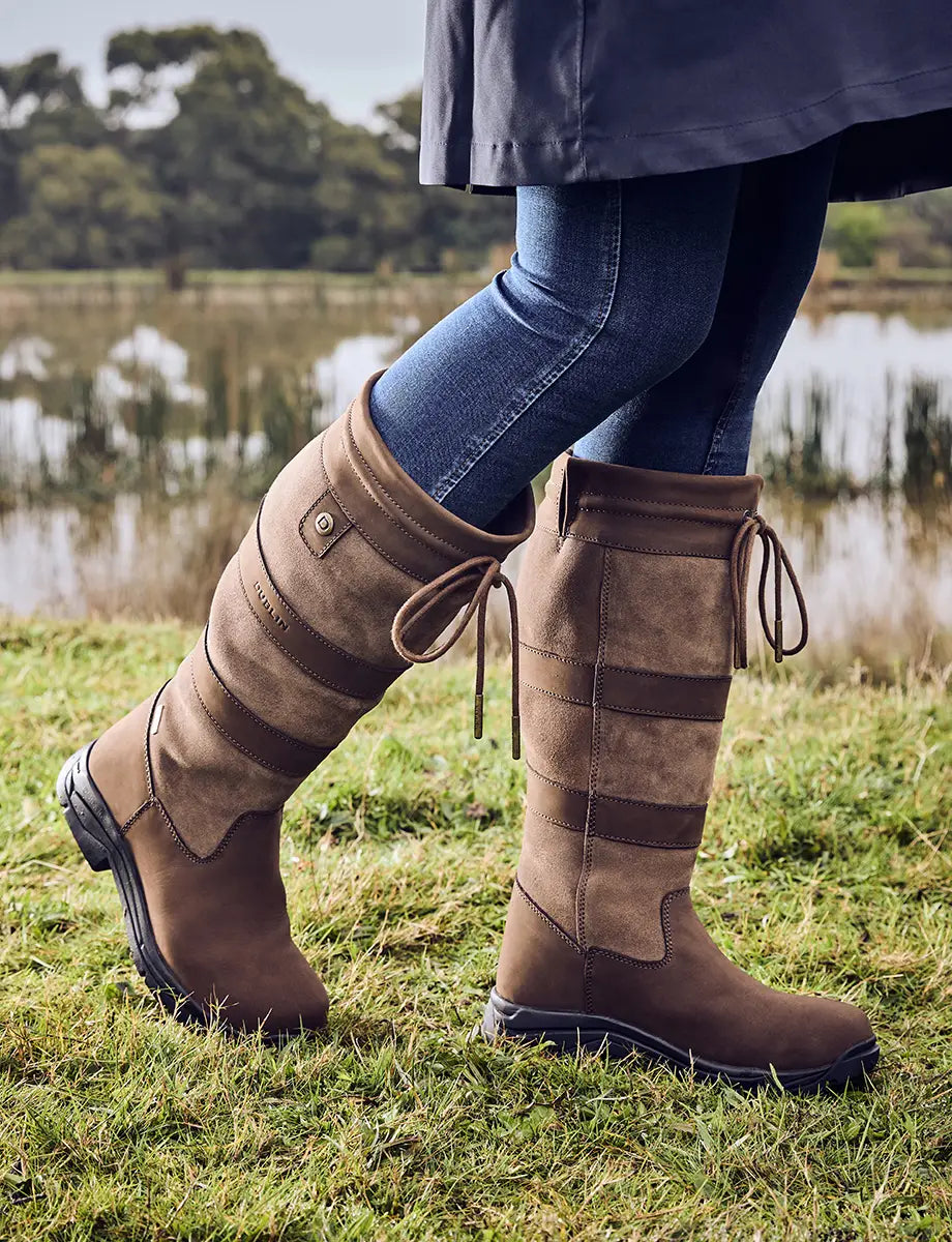 Dublin River Boots IV Waterproof Membrane Unisex Country Boots, Chocolate
