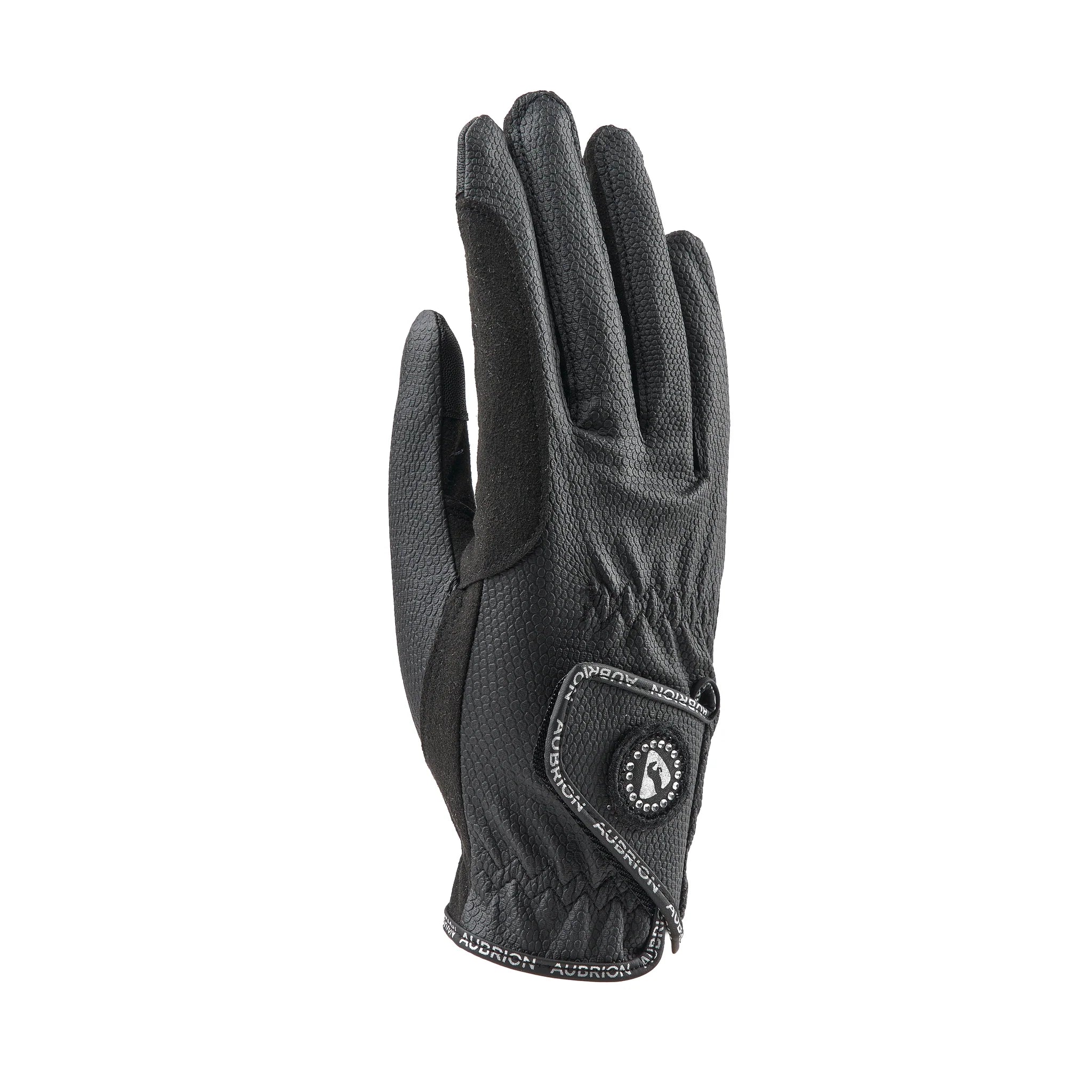 Shires Aubrion Aachen Riding Gloves, Adult, Black, Navy, Brown or White.