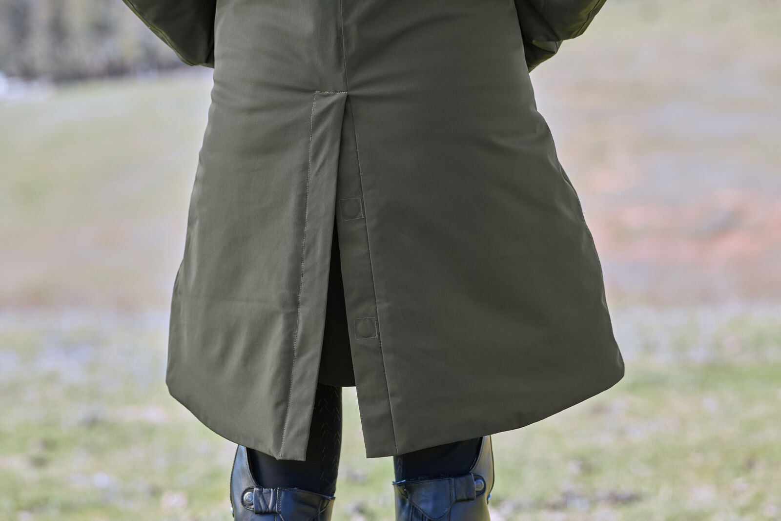 WEATHERBEETA ALL PURPOSE WATERPROOF LONGLINE EQUESTRIAN JACKET, COAT DETACH HOOD