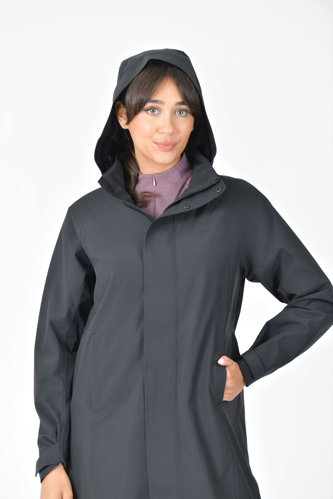 WEATHERBEETA WINDBREAKER LONGLINE RIDING JACKET, WATERPROOF COAT, WITH HOOD