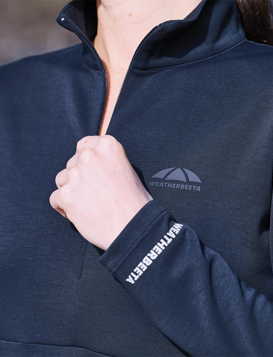 Weatherbeeta Ladies Copper 1/2 Zip Long Sleeve Mid-Layer Top, 3 Colours.