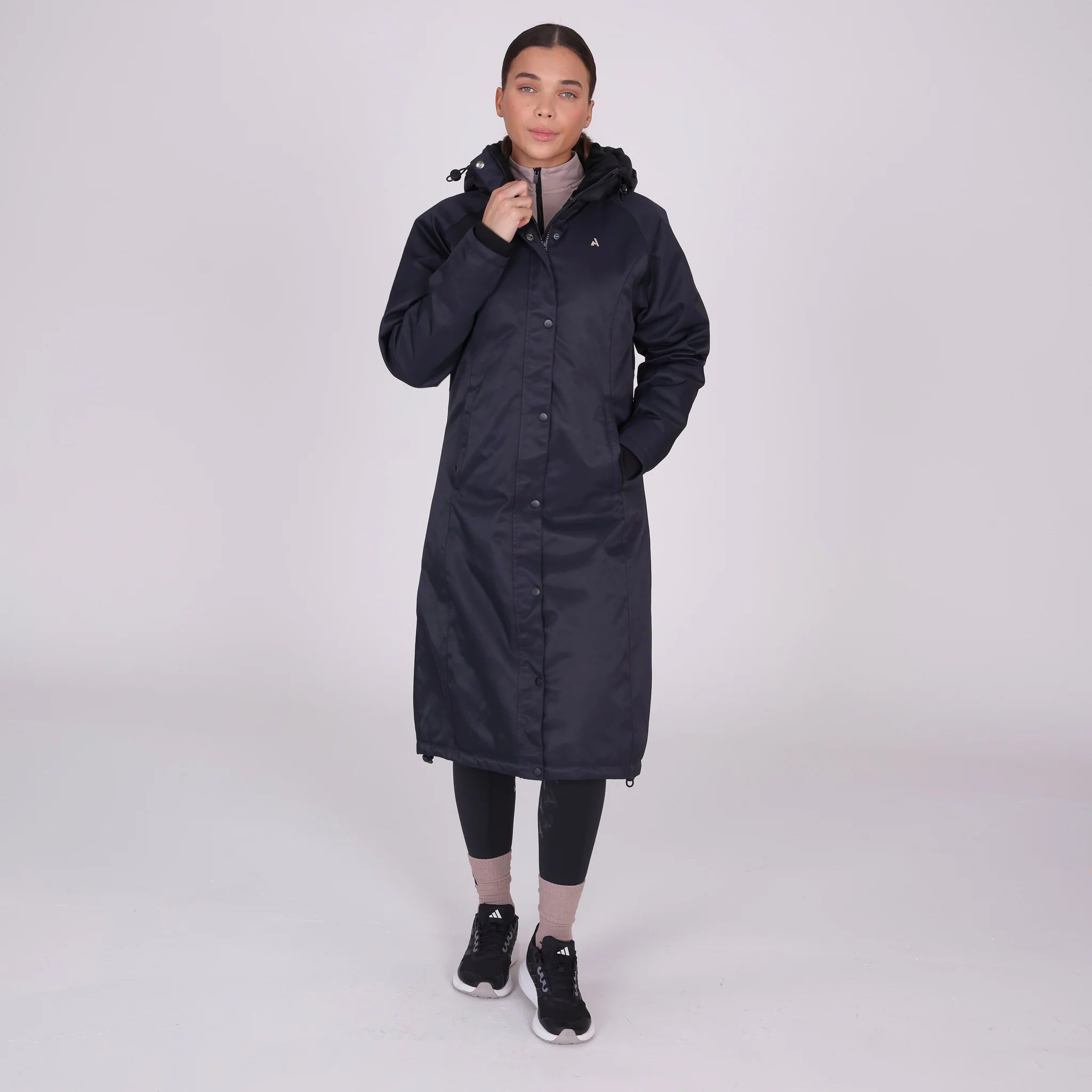 Shires Aubrion React Long Coat, Ladies, Waterproof, Hood,