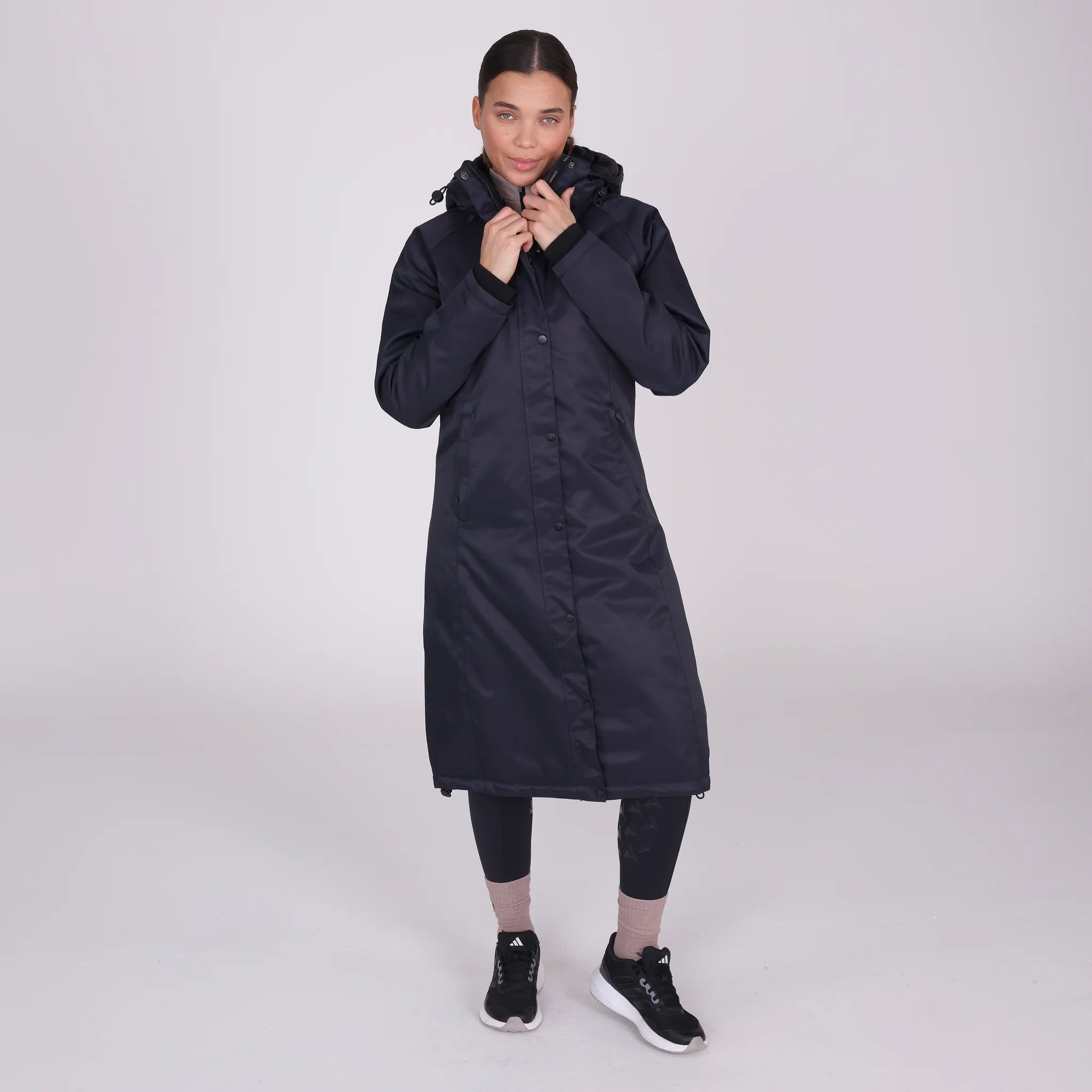Shires Aubrion React Long Coat, Ladies, Waterproof, Hood,