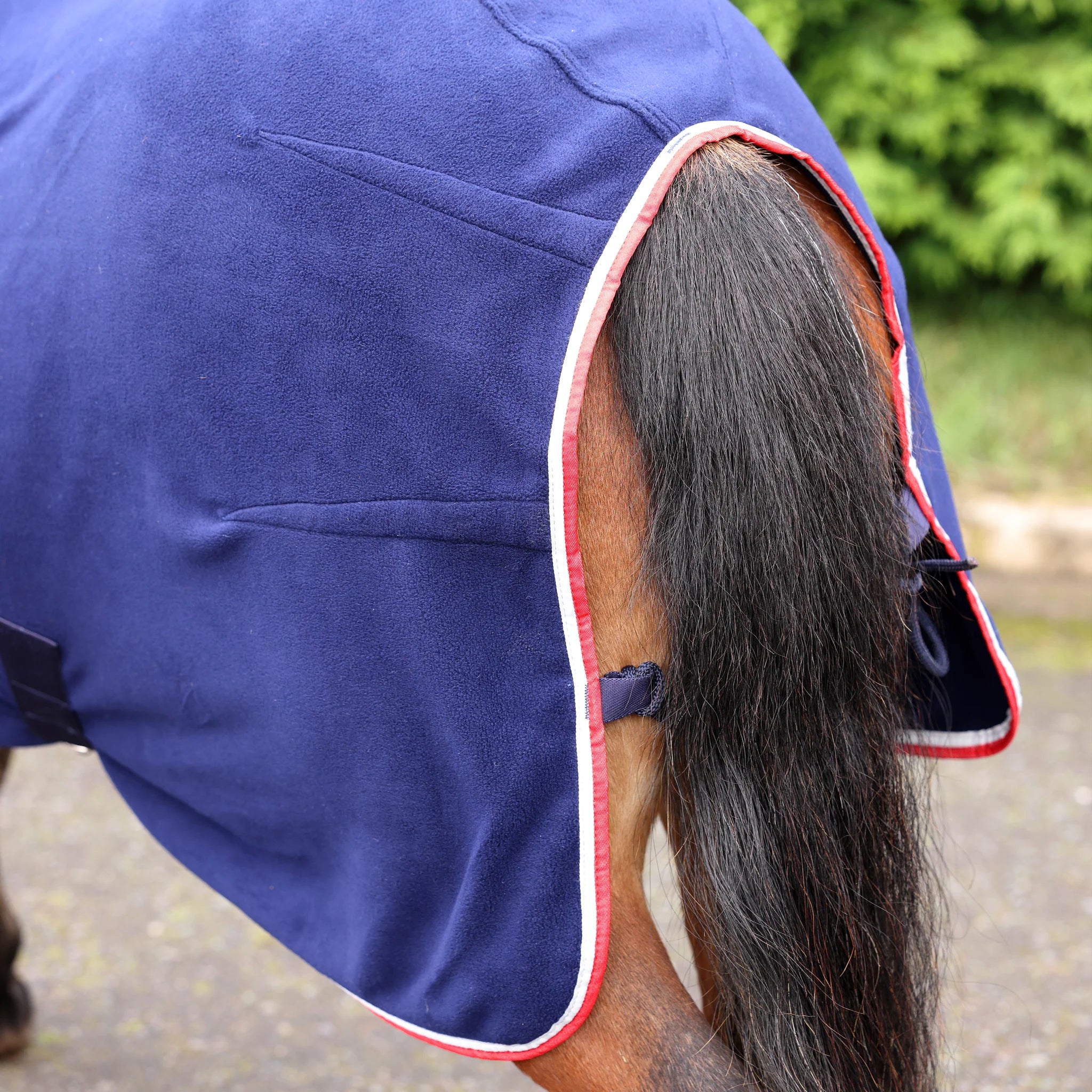 Shires Winnie & Me Fleece Pony Rug, Travel Rug, Cooler, Pony,  3'6" - 5'3", Navy