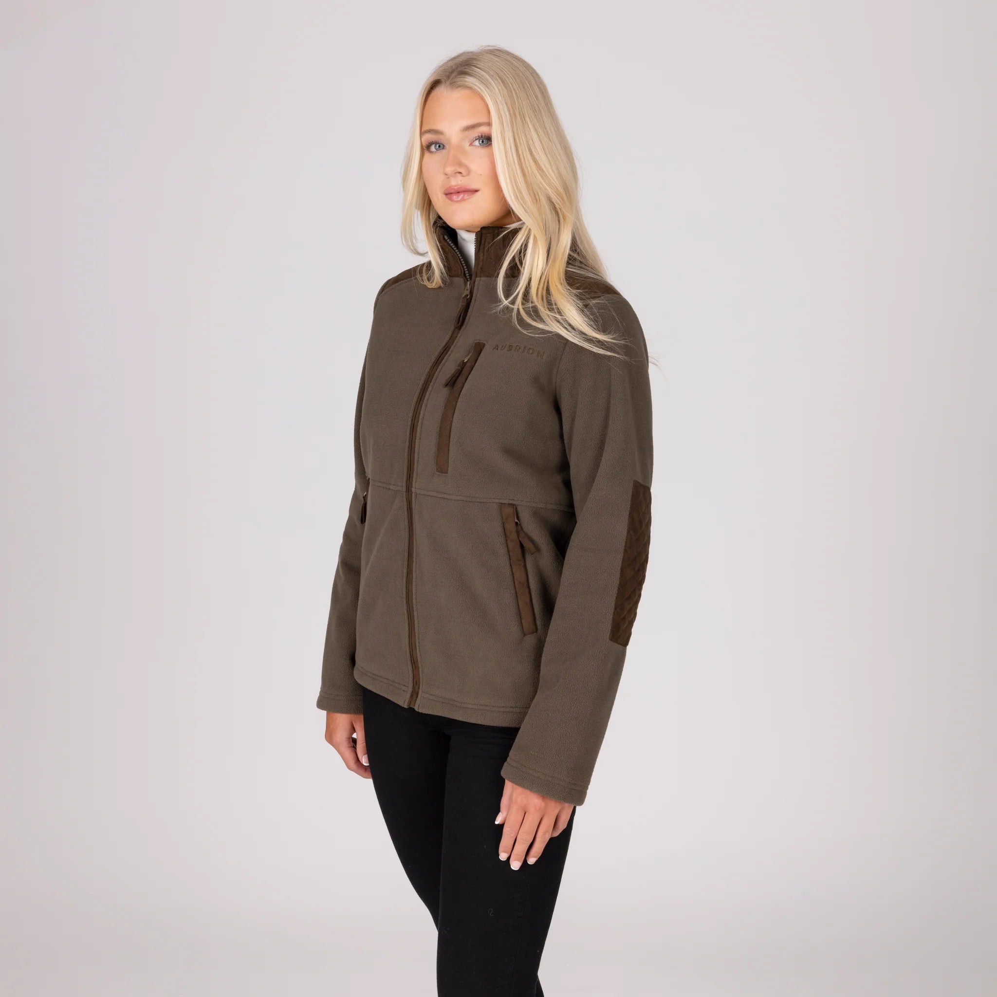 Shires Aubrion Heritage Full Zip Fleece Jacket - Unisex, Showerproof,