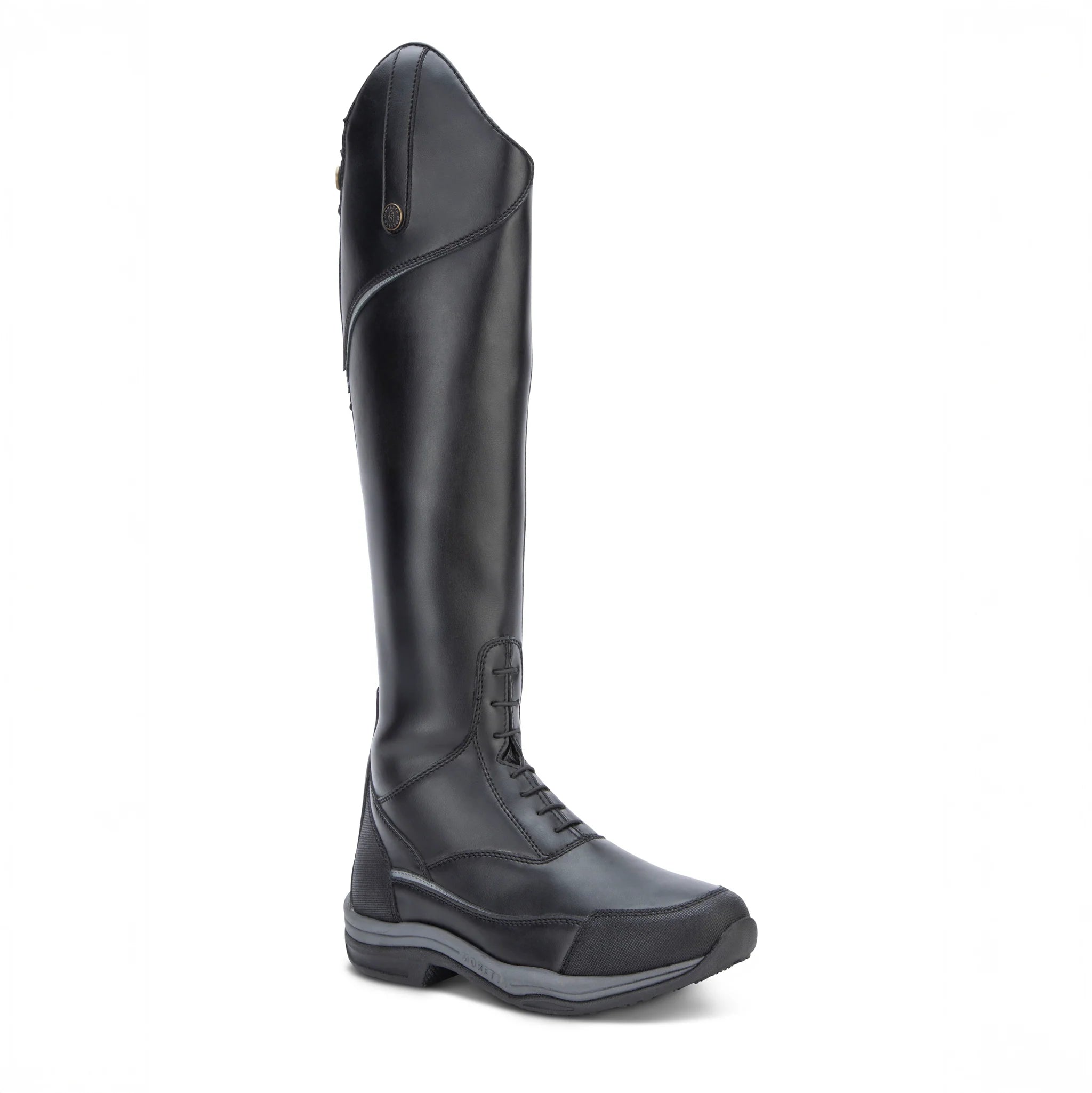 Shires Moretta Azzurra XGRIP Long Riding Boots, Synthetic, Black, 3 Widths.