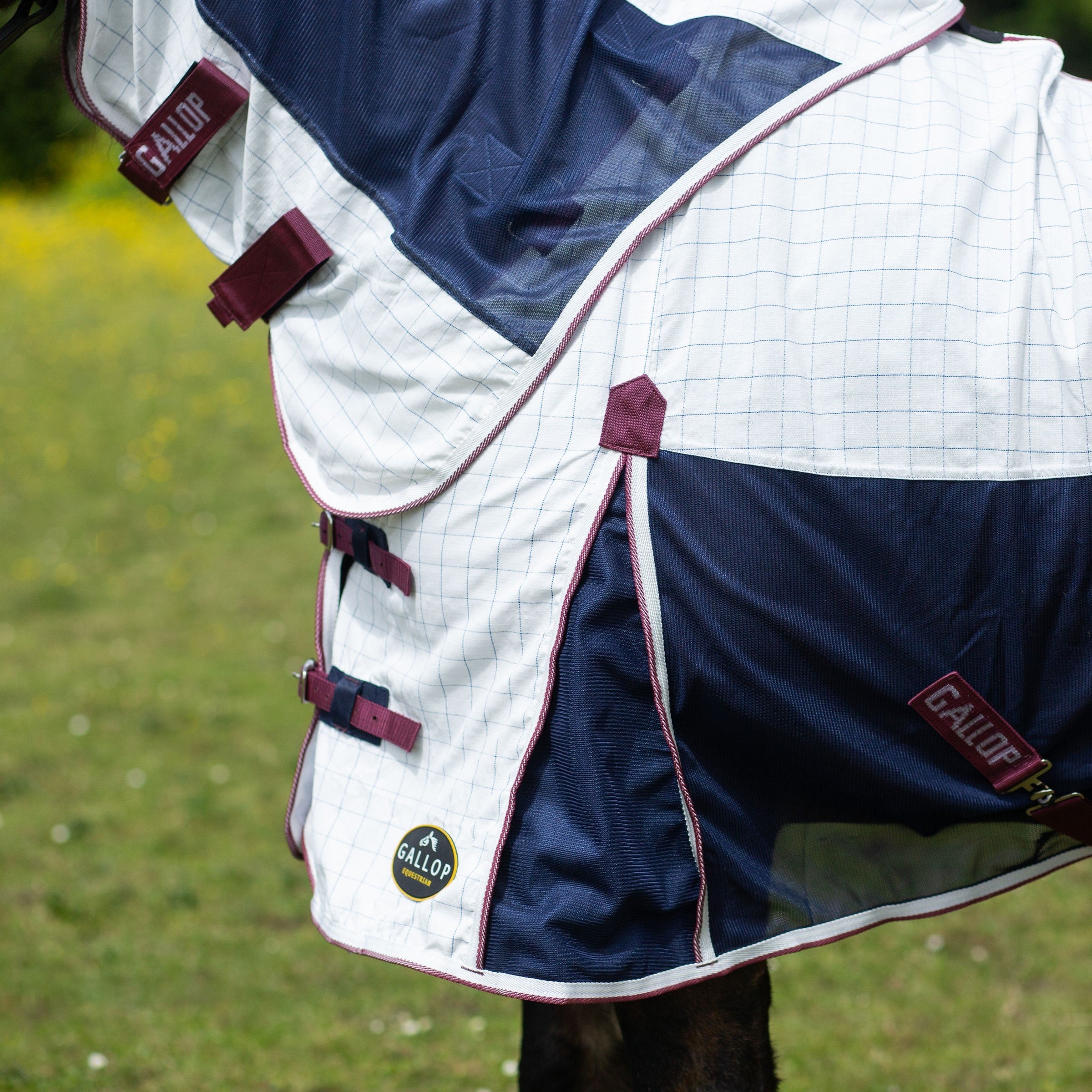 Gallop Equestrian Air Mesh Dual Summer Sheet,Horse Fly Sheet, Detachable Neck