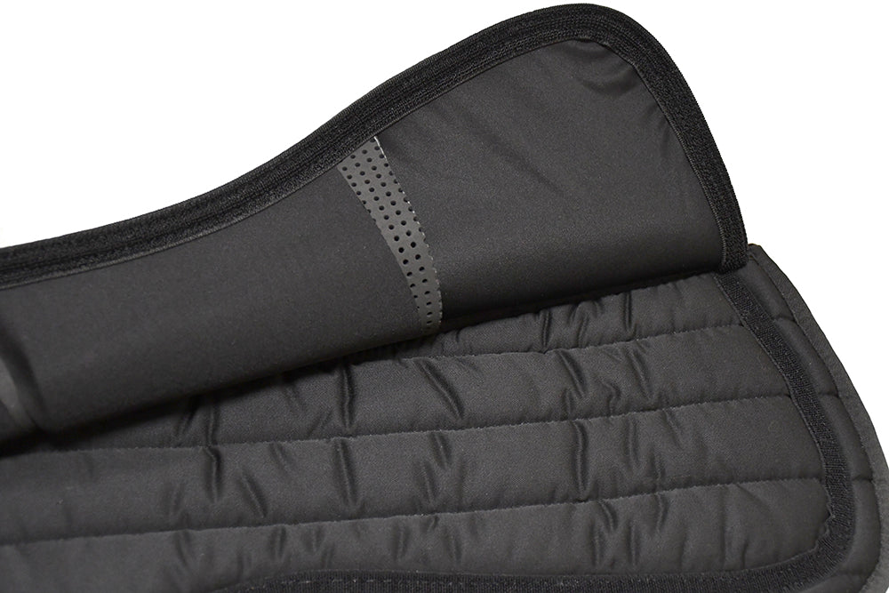 Rhinegold Silicone Top Interchangeable Riser Pad, Black, Pony,Cob,Full