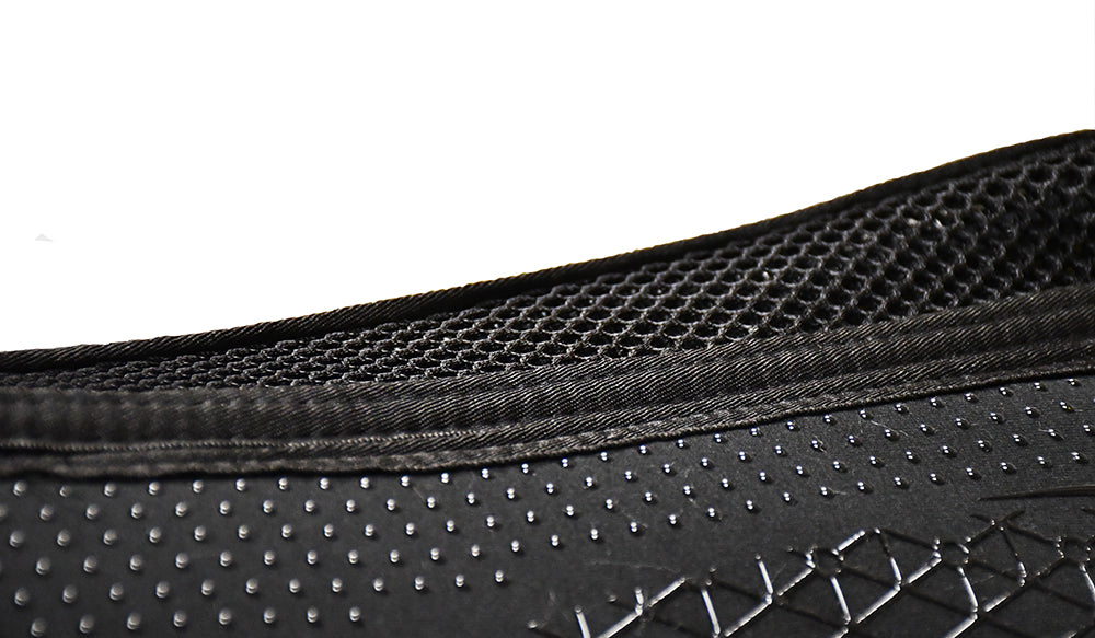 Rhinegold Luxe Lined Silicone Top Riser Pad, Black, Pony,Cob,Full