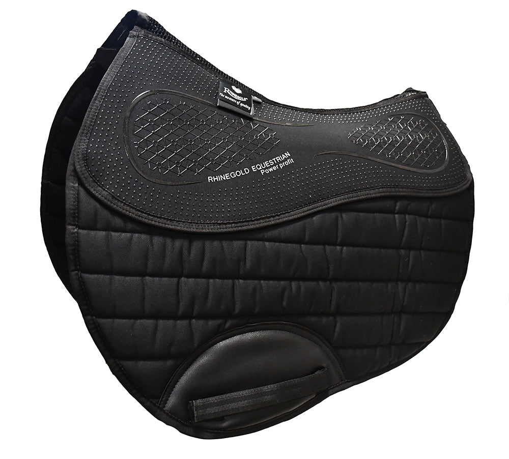 Rhinegold Silicone Top Memory Foam Interchangeable Saddle Pad, Pony,Cob,Full