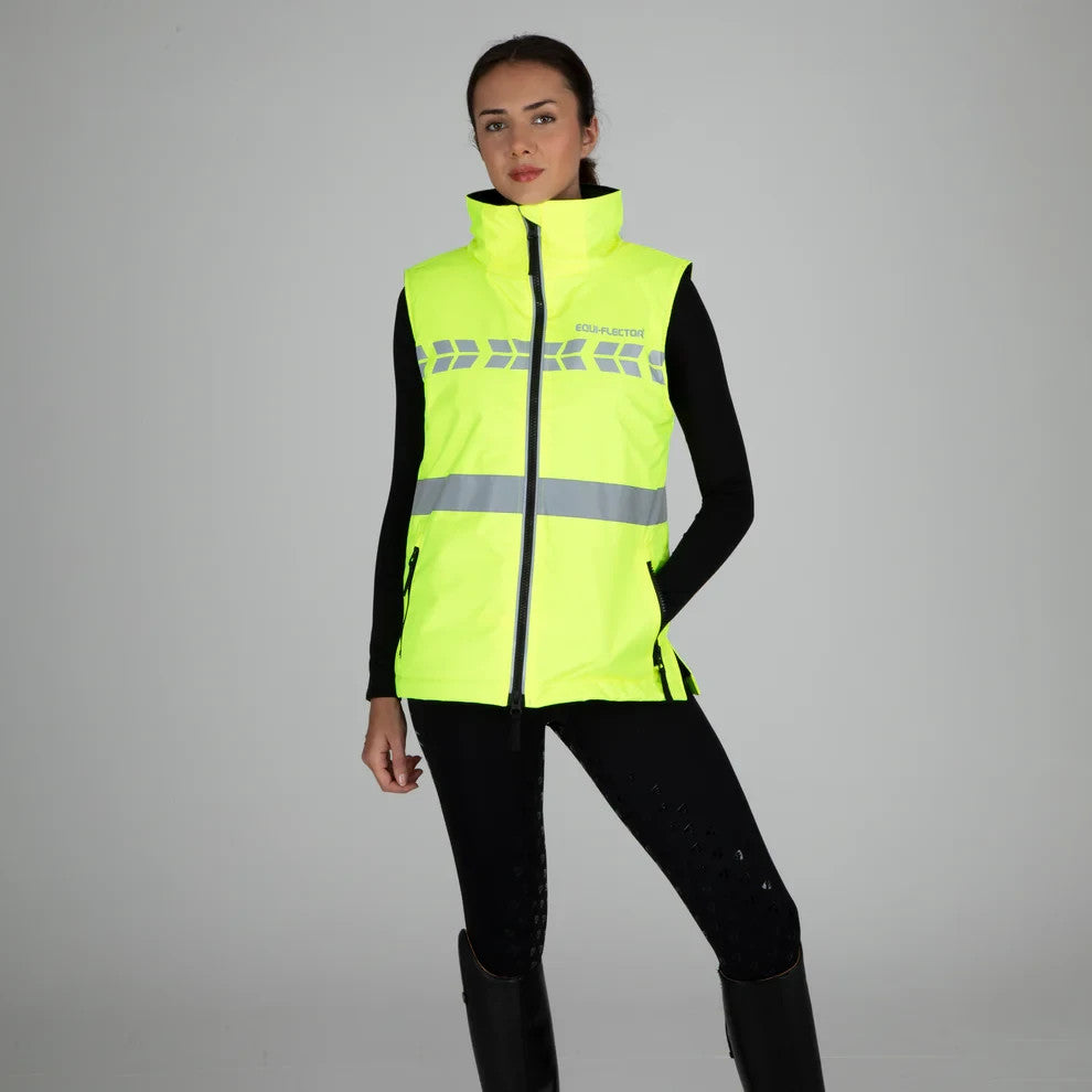 Picture of Shires EQUI-FLECTOR® Womens Gilet, Waterproof, Flourescent Yellow, 7 Sizes