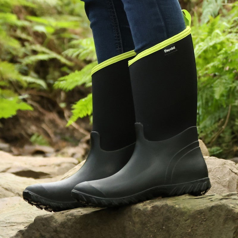 Picture of Brogini Belmont Hi-Viz Ladies Neoprene Muck Boots, Yard Boots,  Welly