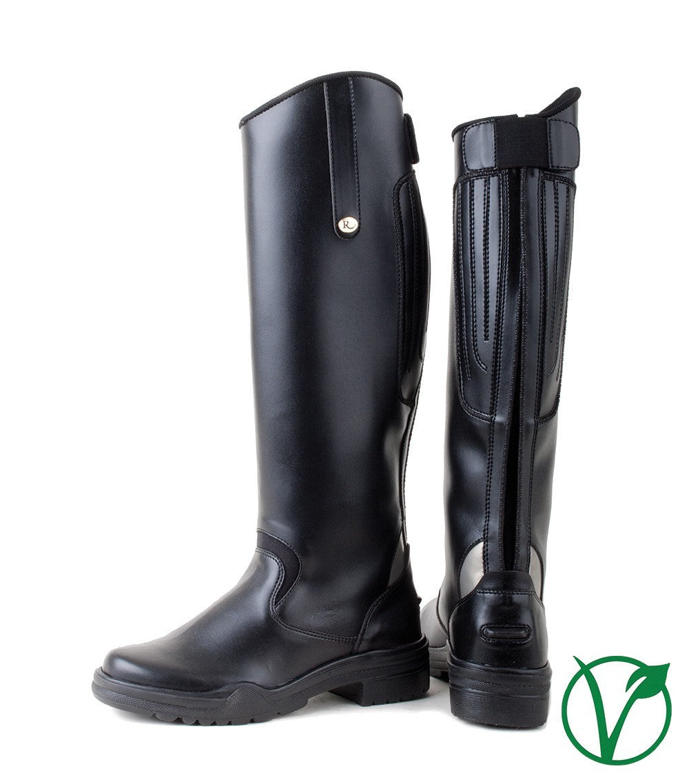 Picture of Rhinegold Nebraska Synthetic Long Riding Boots,  Adults, Black, 2 Calf Widths