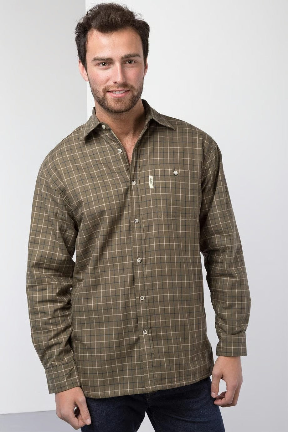 Picture of Rydale Men's Fleece Lined Long Sleeved Shirt, S-4XL