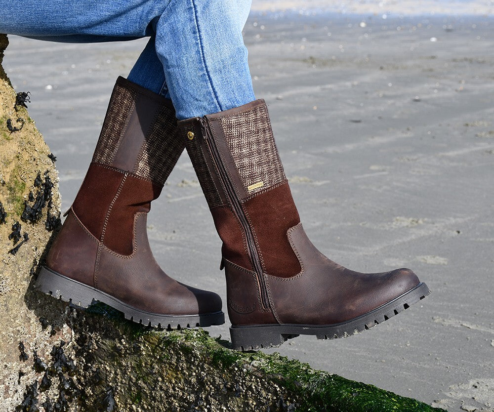 Picture of Rhinegold Albany Tweed Waterproof Country Walking Boots, Brown