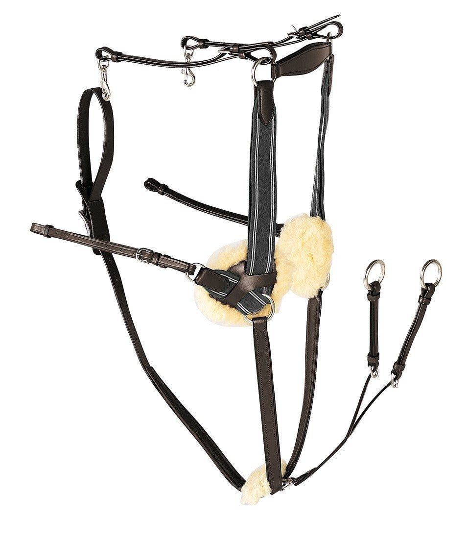 Picture of Gallop 5 Five Point Leather Breastplate, Full Size, Black or Brown
