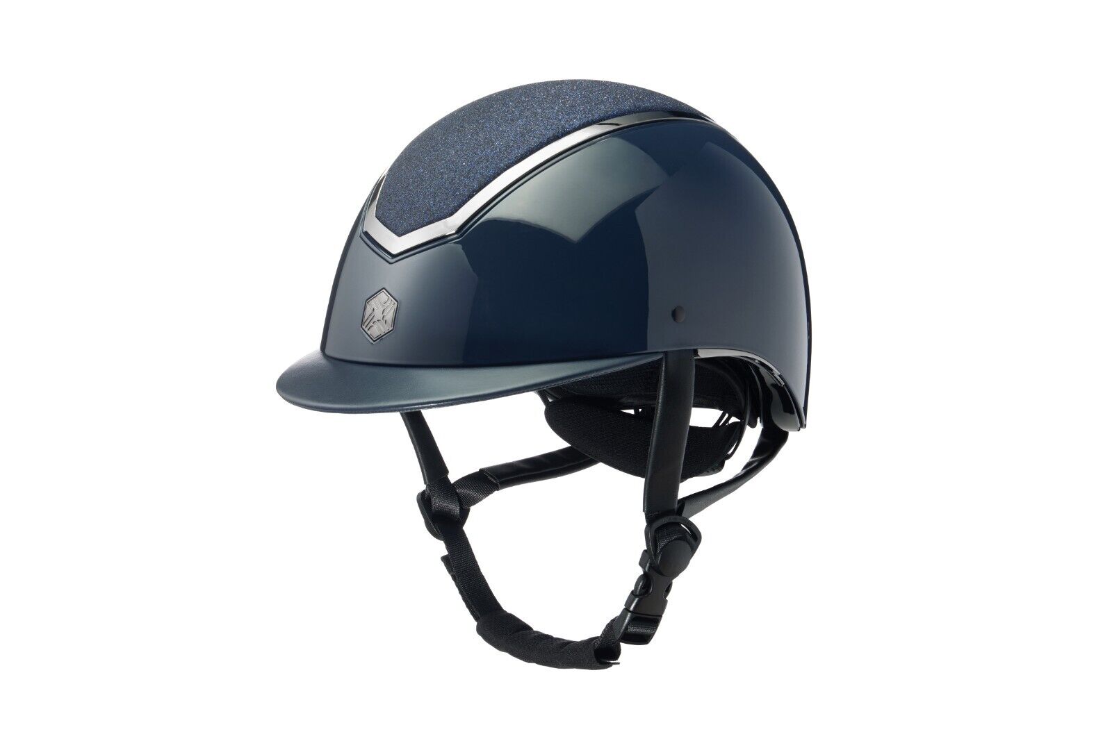 Picture of Charles Owen EQX Kylo Riding Hat, Adjustable Dial System, Navy or Black Sparkly