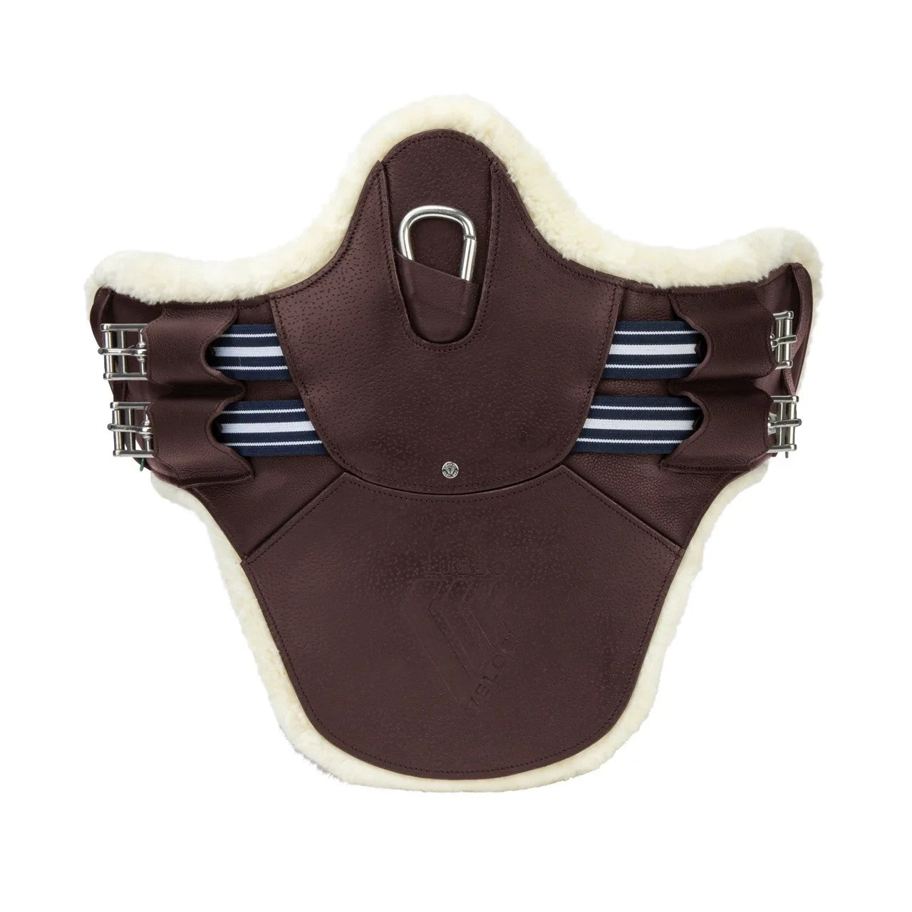 Picture of Shires Velociti Lusso Elite Short Stud Girth, Black/Havana, 20" - 28"