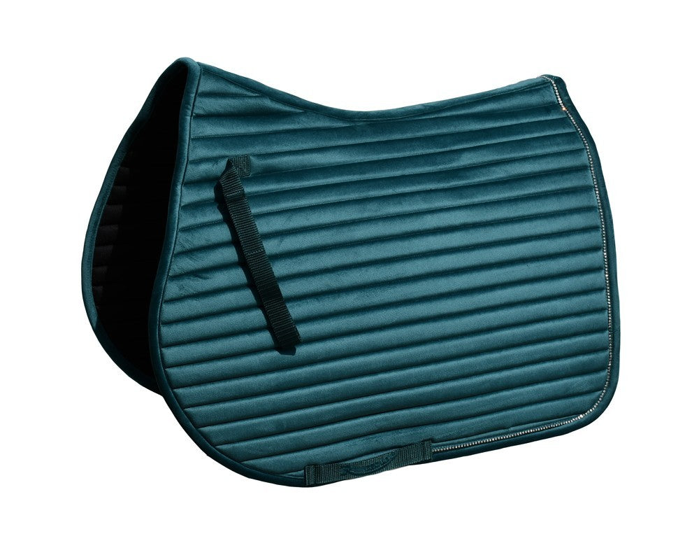 Picture of Rhinegold Diamante Channel Quilt GP Saddle Pad Saddlecloth, 7 Colours, 2 Sizes