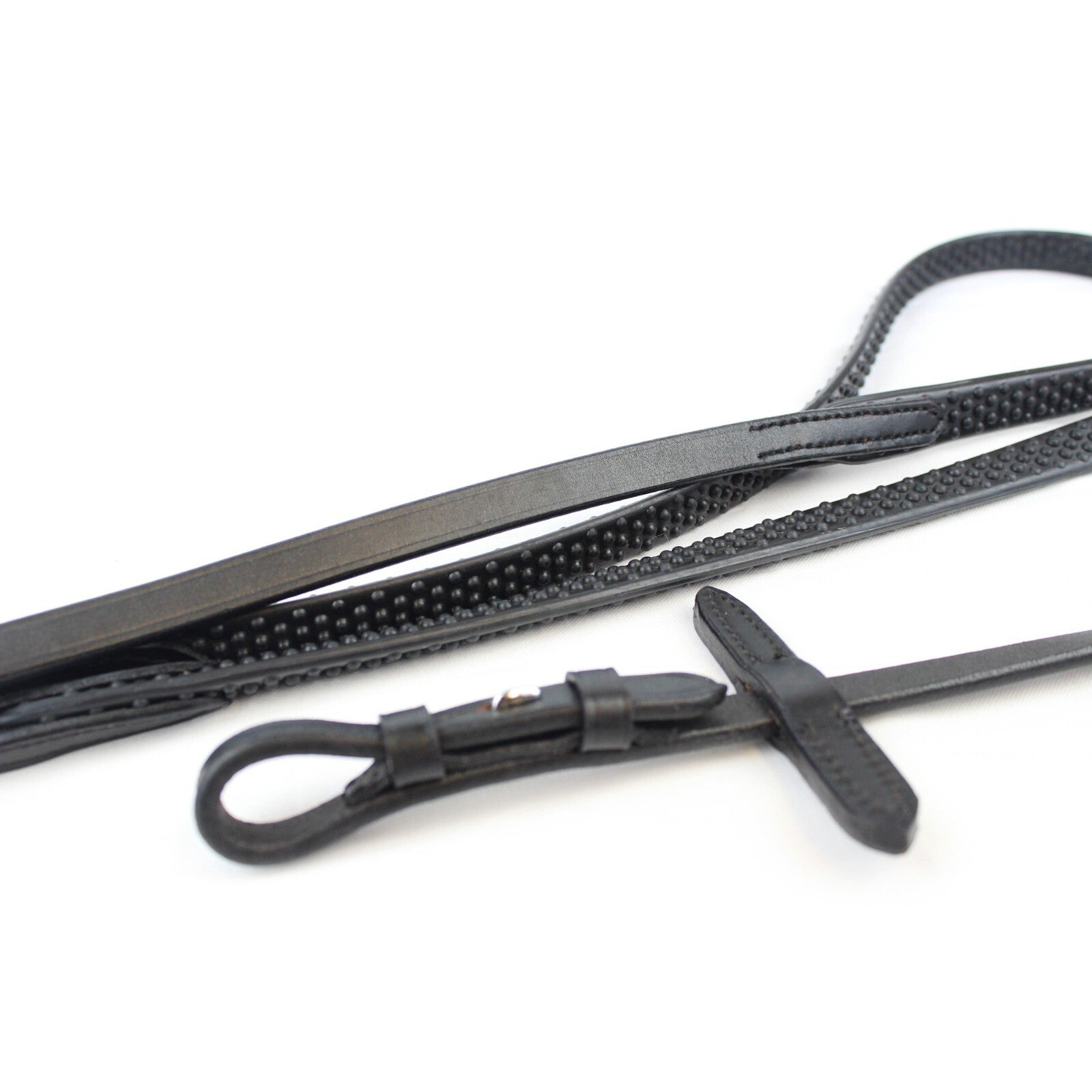Picture of Gallop Leather Flexi Rubber Billet Reins with Nylon Core, Black or Brown, 3 Size