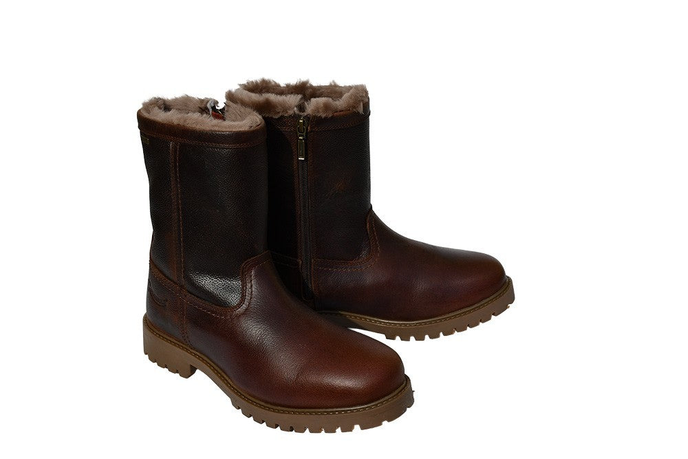 Picture of Rhinegold Burford Waterproof Leather Mens Short Boots, Brown.