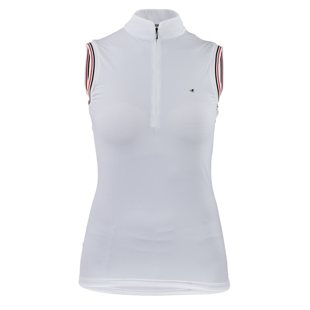 Picture of Shires Aubrion Arcaster Sleeveless Show Shirt, Young Rider, 3 Colours, Age 7-14
