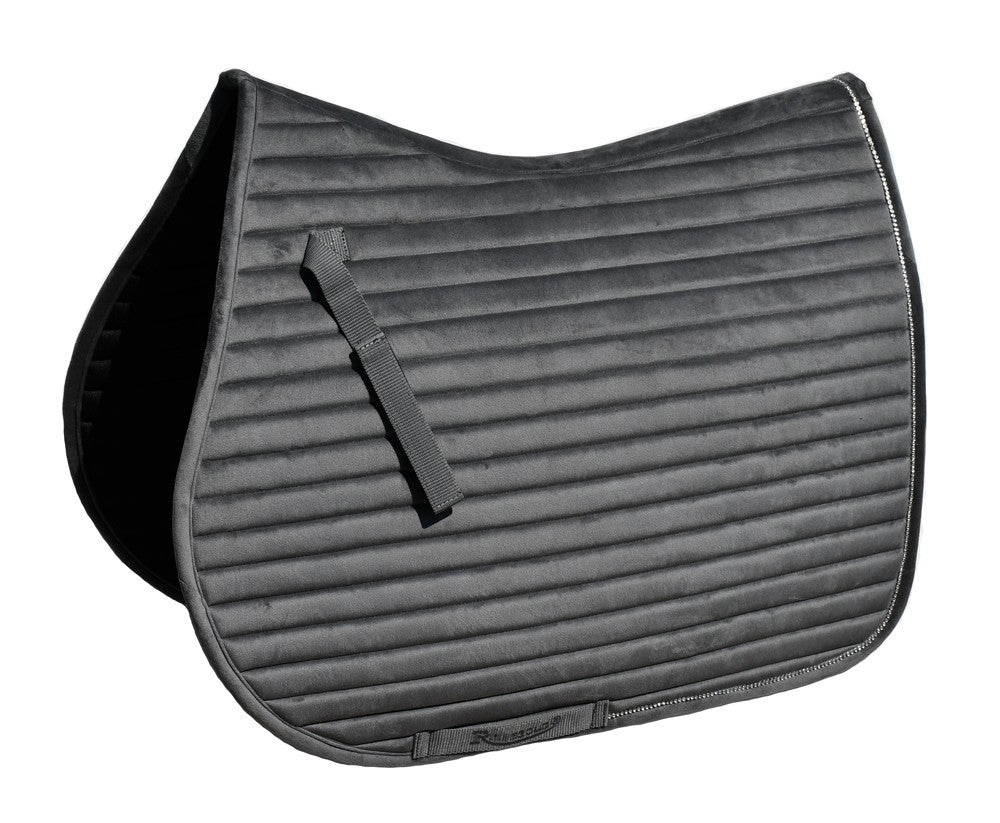 Picture of Rhinegold Diamante Channel Quilt GP Saddle Pad Saddlecloth, 7 Colours, 2 Sizes