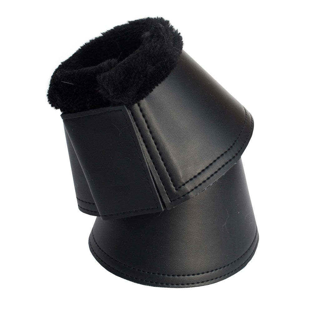 Picture of Rhinegold Fleece Trim Neoprene Over-Reach Boots, Black or Brown,