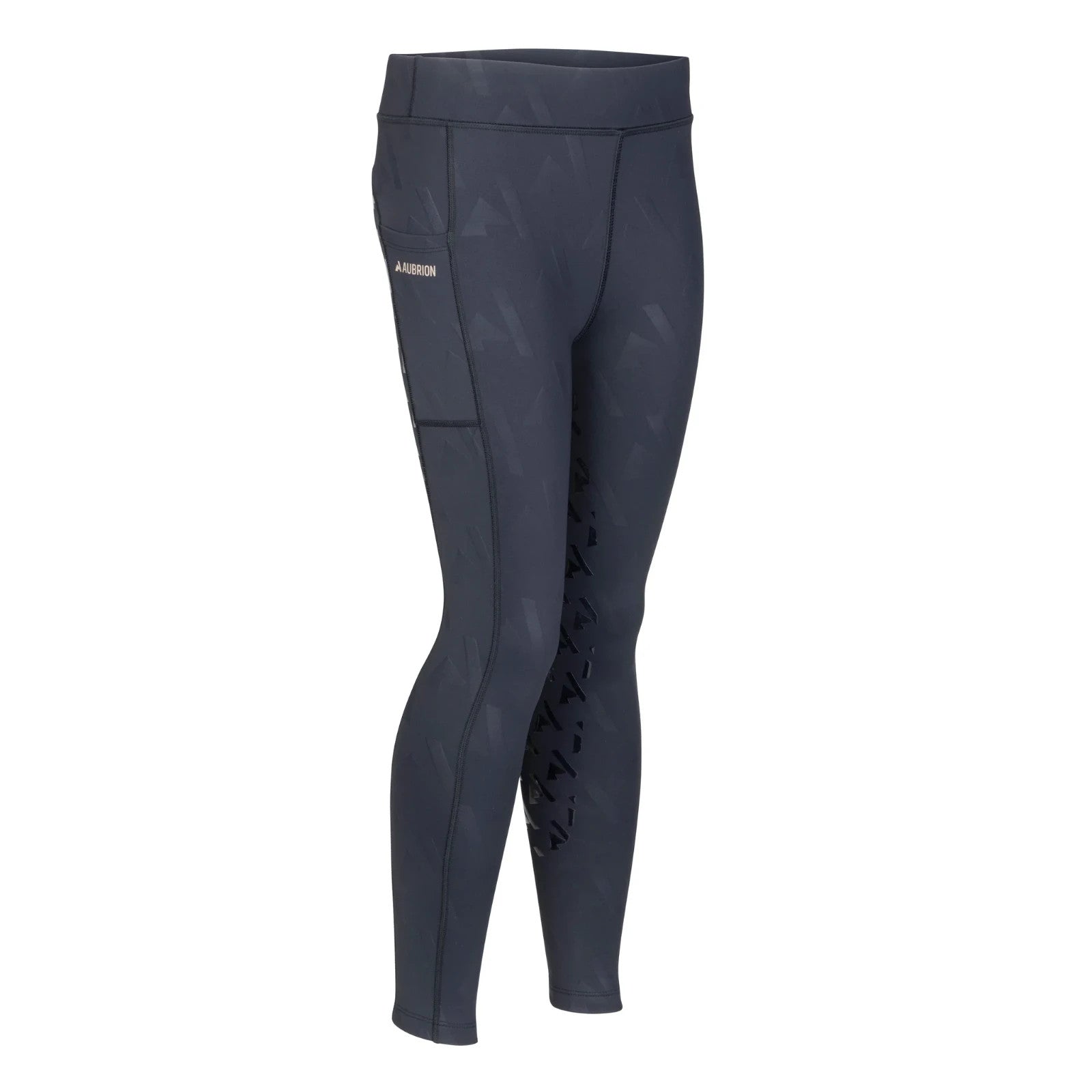 Picture of Shires Aubrion React Winter Horse Riding Tights - Young Rider , Ages 7-14,