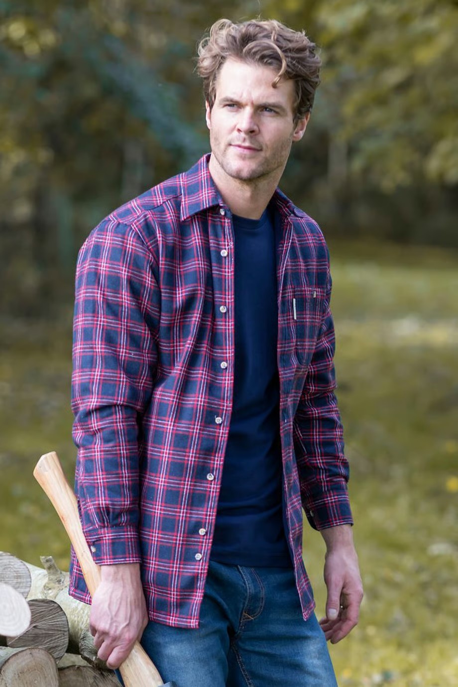 Picture of Rydale Men's Fleece Lined Long Sleeved Shirt, S-4XL