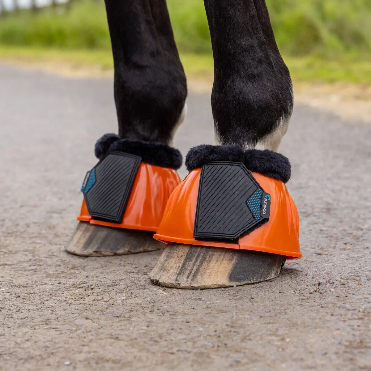 Picture of Shires Arma Comfort Gloss Horse/Pony Over Reach Boots, 4 Sizes, 9 Colours.