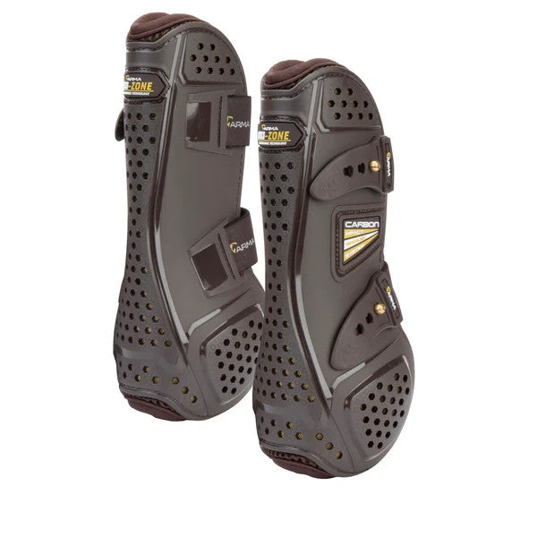 Picture of Shires ARMA OXI-ZONE Tendon Boots, Black / Brown, Cob/Full/X.Full