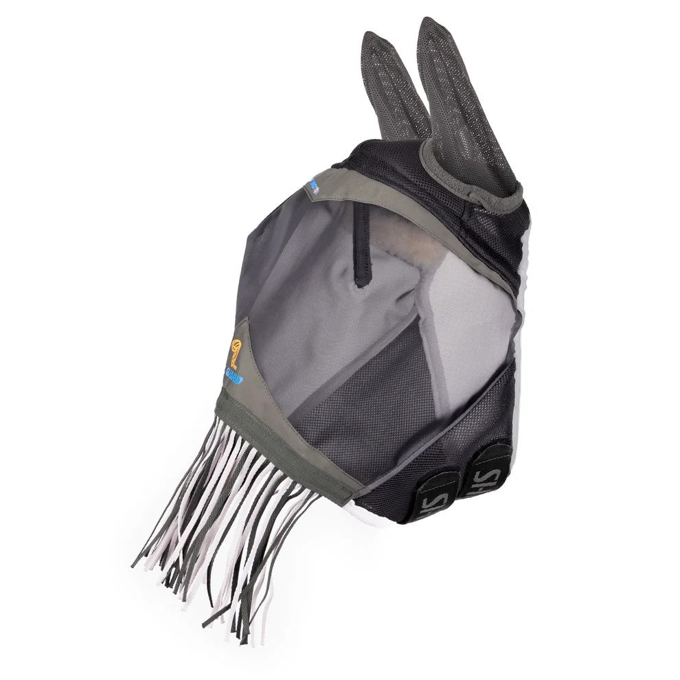 Picture of Shires Flyguard Air Motion Horse/Pony Fly Mask With Ears & Fringe UV Protection