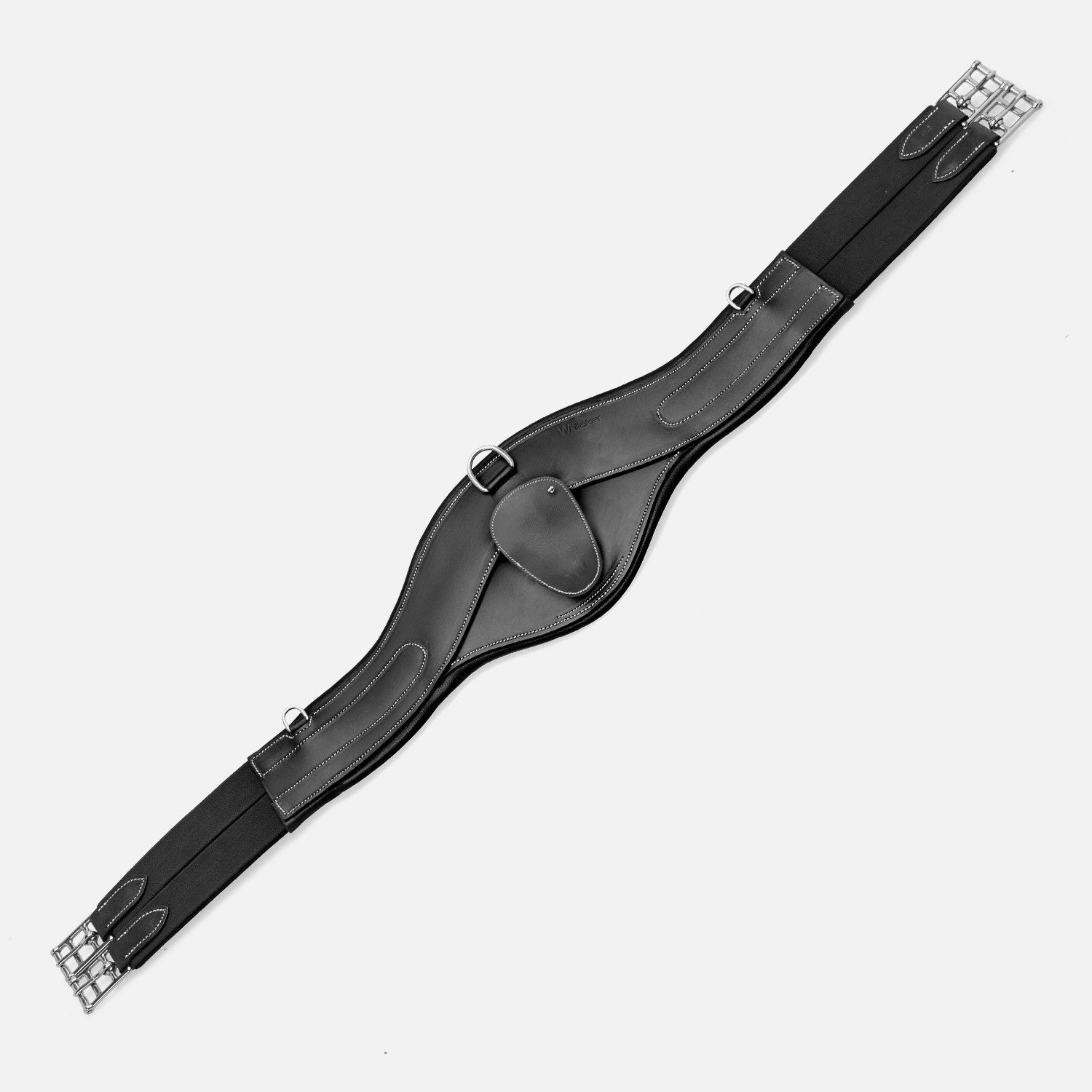 Picture of Whitaker Classic Leather Pressure Girth, Black or Havana, 38"-56"