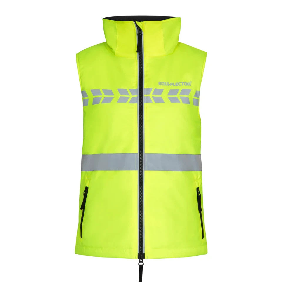 Picture of Shires EQUI-FLECTOR® Young Riders Gilet, Waterproof, Flourescent Yellow
