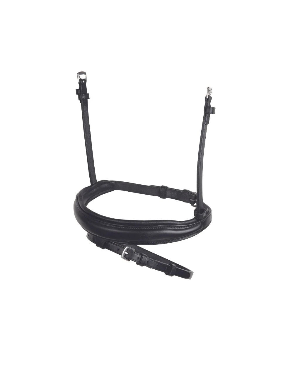 Picture of Collegiate Mono Crown Flash Noseband European Leather, Black, Brown, 3 Sizes.