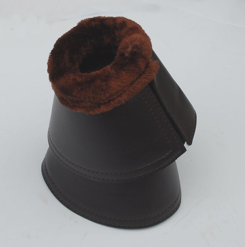 Picture of Rhinegold Fleece Trim Neoprene Over-Reach Boots, Black or Brown,