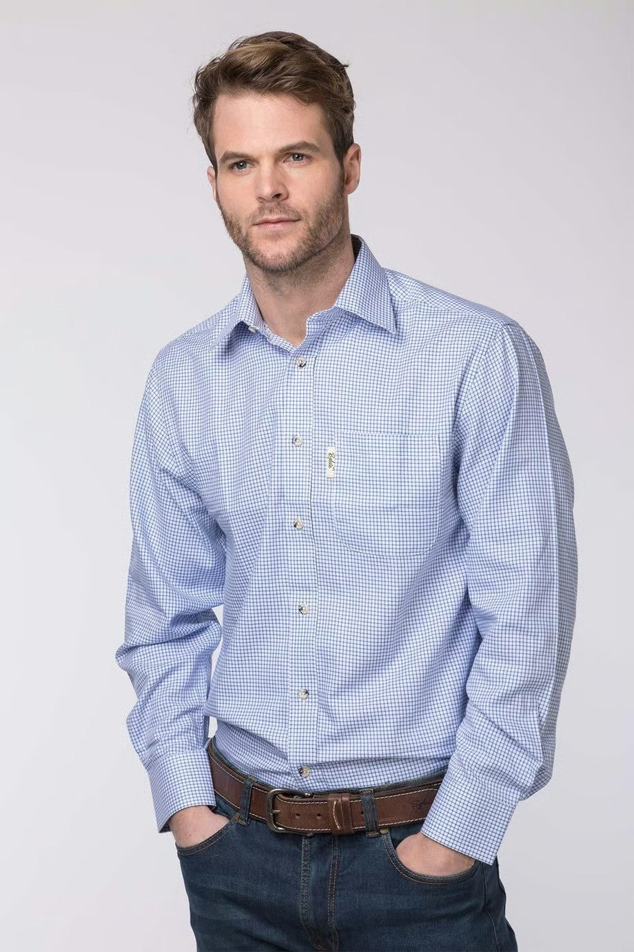 Picture of Rydale Men's Checked Long Sleeved Shirts - Wetherby, XS-4XL