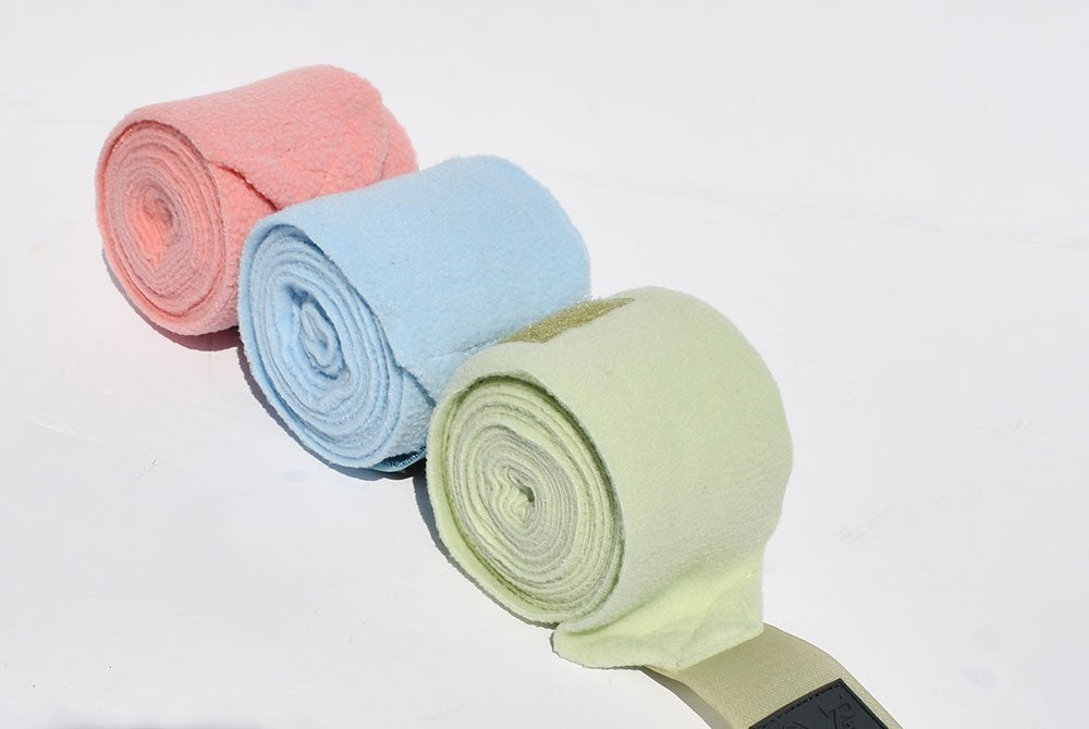 Picture of Rhinegold Fleece Stable/Travel Bandages, 7 Colours, Set of 4.