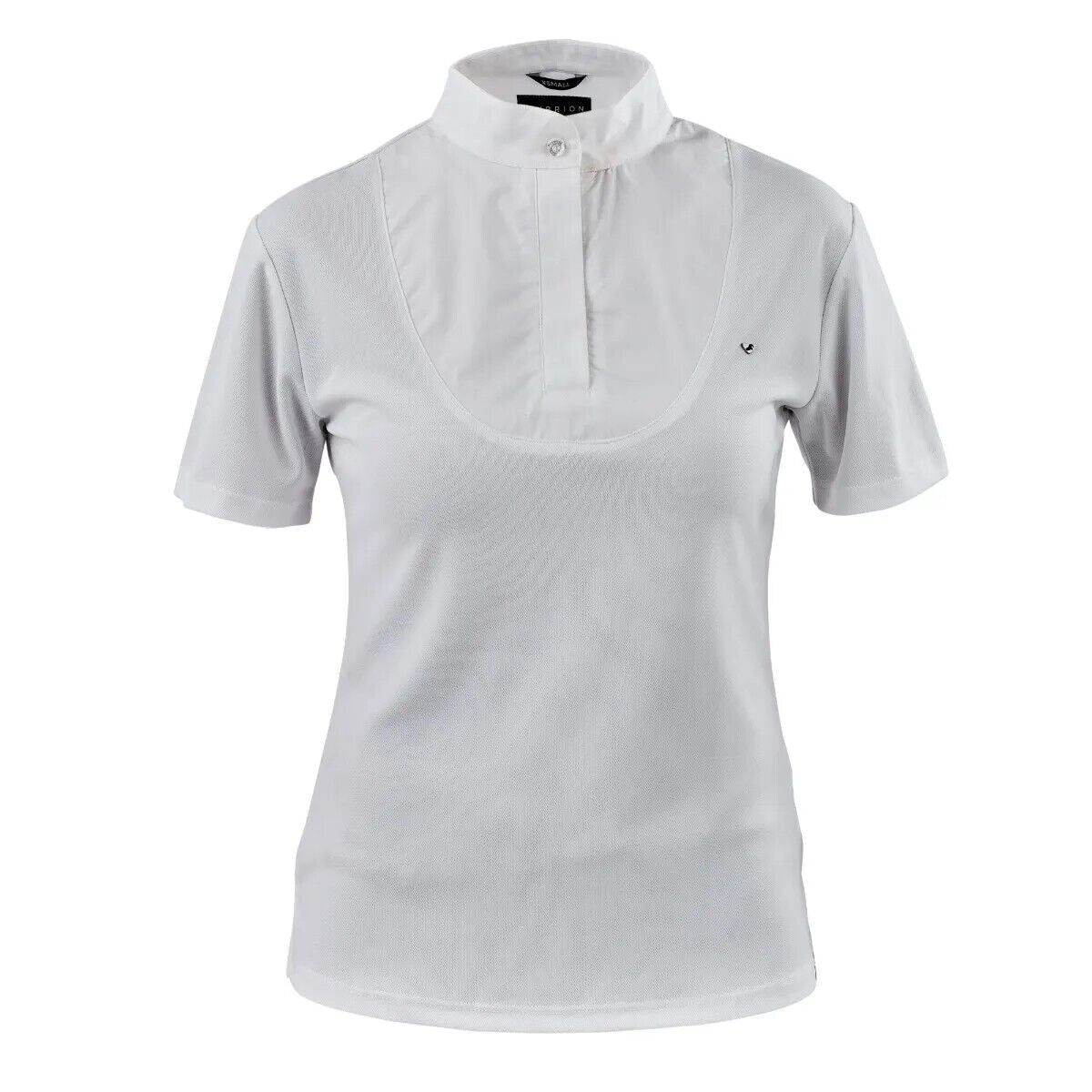 Picture of Shires Aubrion Ladies Short Sleeve Stock Shirt, Womens, White, XXS - XXL