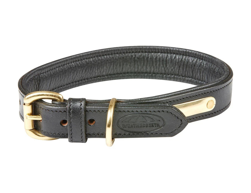 Picture of Weatherbeeta Padded Leather Dog Collar,3 Colours, 6 Sizes