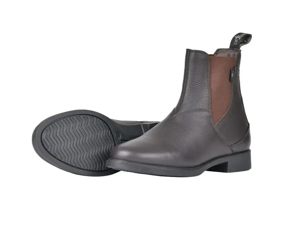 Picture of SAXON Allyn Jodhpur Boots, Adult/Child Sizes, Black, Brown