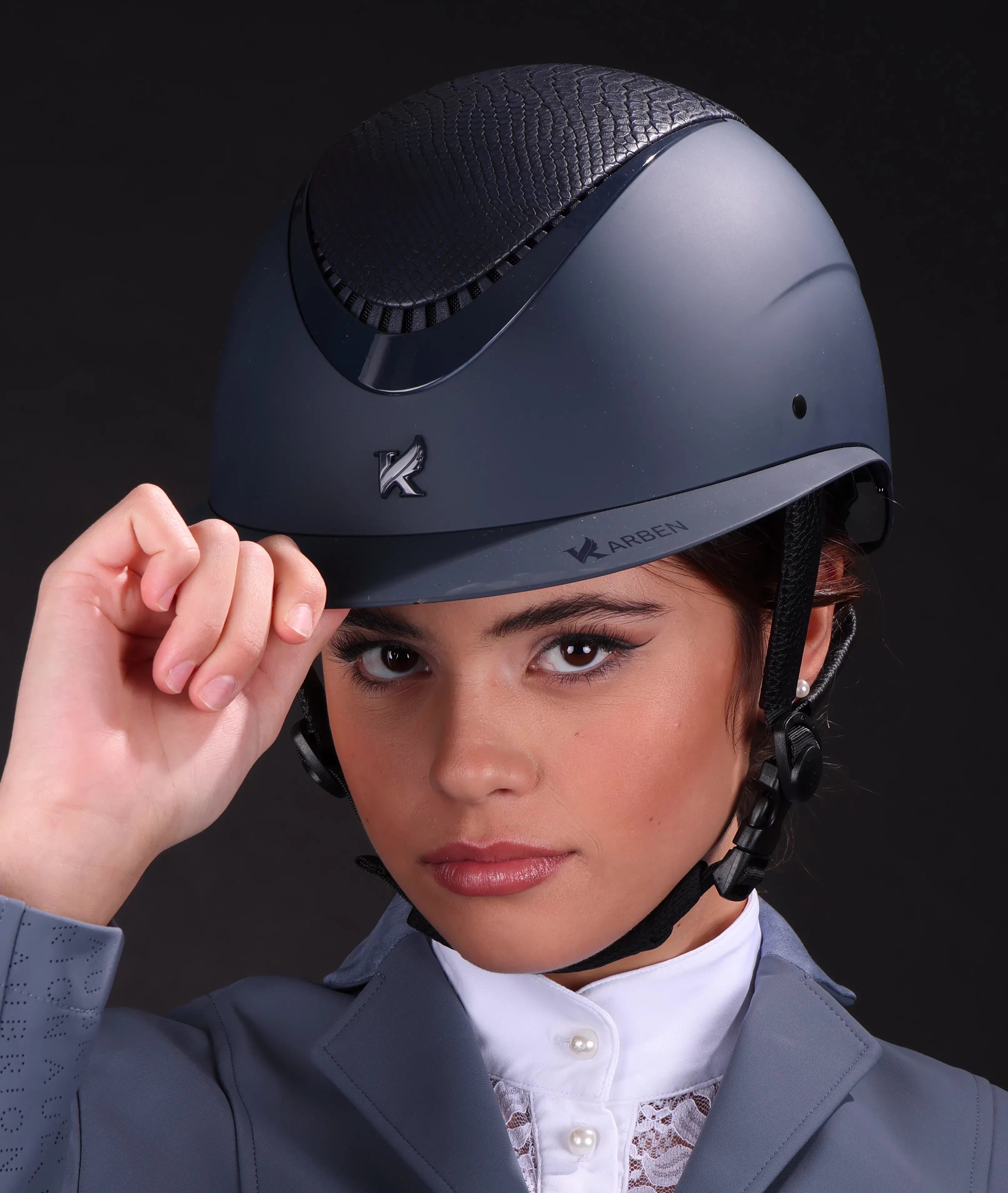 Shires Karben Lorah Ellipse Riding Hat, Dial Sizing, PAS015 Kitemarked, 2 Colour